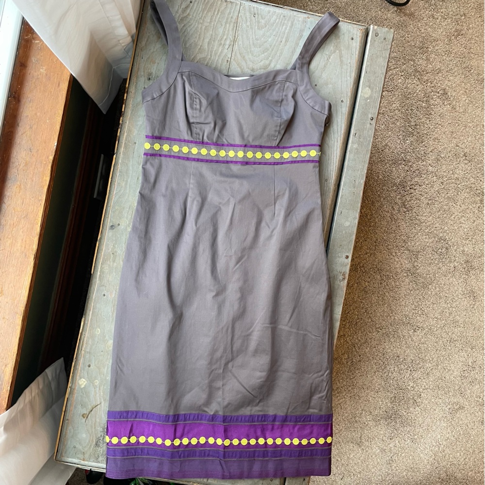 Boden adjustable strap lavender dress | size 4R